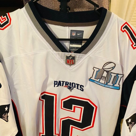 Tom Brady Nike Vapor Limited Jersey New England Patriots Super Bowl 52 White NWT - Picture 5 of 7